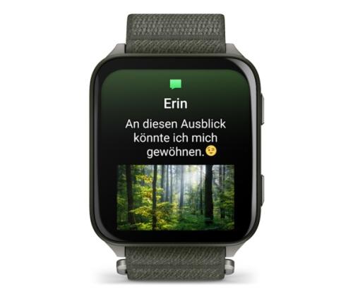 Garmin Venu X1 Smart Watch Moss, Titanium Caseback / Moss ComfortFit Nylon Band