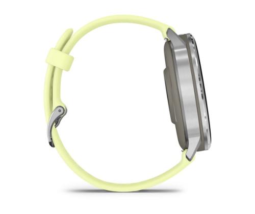 Garmin Venu 4 Smart Watch 45 mm Silver / Citron Silicone Band