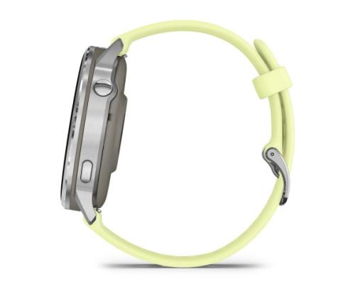 Garmin Venu 4 Smart Watch 45 mm Silver / Citron Silicone Band