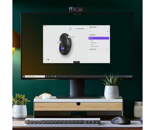 Logitech Signature M650 L Wireless Mouse RF Wireless + Bluetooth, 4000 DPI, Graphite