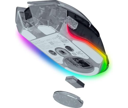Razer Basilisk V3 Pro 35K Wireless Gaming Mouse RF Wireless+Bluetooth+USB-A 35000 DPI, Phantom White