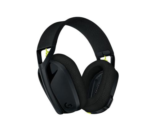 Logitech G435 LIGHTSPEED Wireless Gaming Headset, Black and Neon Yellow