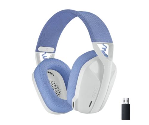 Logitech G435 LIGHTSPEED Wireless Gaming Headset, Bluetooth, Off White and Lilac