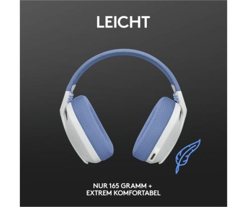 Logitech G435 LIGHTSPEED Wireless Gaming Headset, Bluetooth, Off White and Lilac