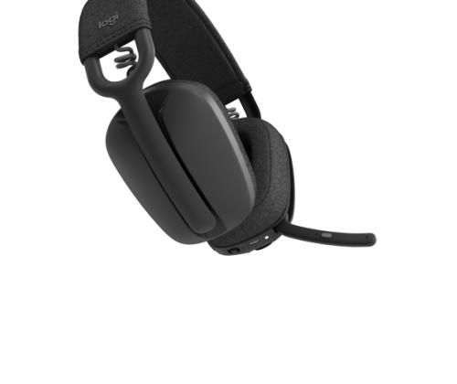 Logitech Zone Vibe 100 Headset, Wireless, Bluetooth, Graphite