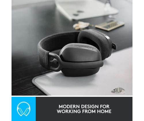 Logitech Zone Vibe 100 Wireless Headphones, Bluetooth, Graphite (SPEC)