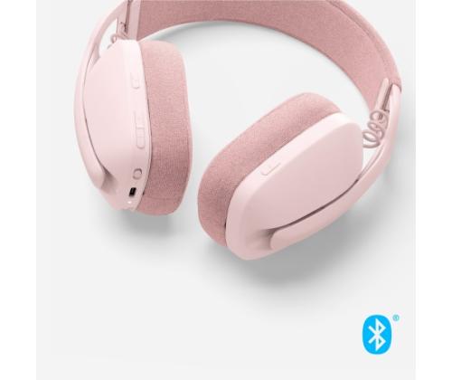 Logitech Zone Vibe 100 Wireless Headphones, Bluetooth, Rose