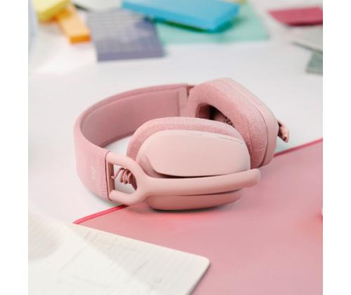 Logitech Zone Vibe 100 Wireless Headphones, Bluetooth, Rose