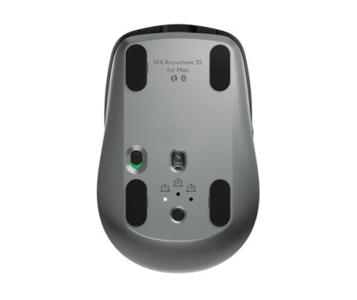Logitech MX Anywhere 3S for Mac Wireless Mouse, RF Wireless + Bluetooth, 8000 DPI, Space Gray