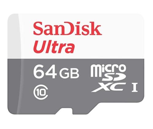 SanDisk Ultra Micro SDHC Memory Card 64GB Class 10 UHS-I