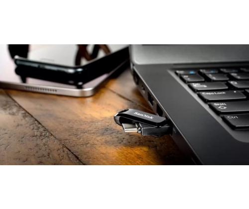SanDisk Ultra Dual Drive Go USB Flash Drive 1TB, USB-C/USB-A 3.2 Gen 1, Black