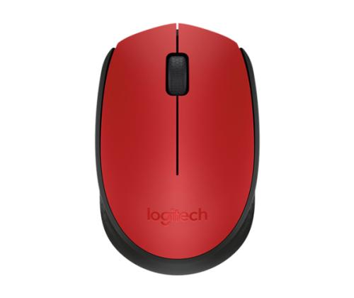 Logitech M171 Wireless Mouse RF Wireless, 1000 DPI, Red/Black