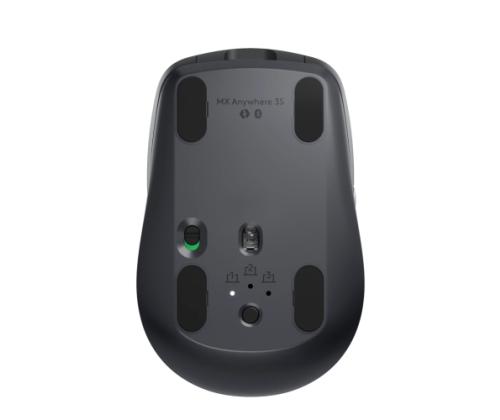 Logitech MX Anywhere 3S Mouse - RF Wireless + Bluetooth, Laser, 8000 DPI, Graphite