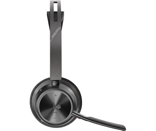 Poly Voyager Focus 2 MS Teams Wireless Headset, Bluetooth, USB-C/A Adapter, Charging stand, Black