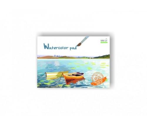 Watercolor notebook SMLT, A4, 200 g, gummed (20) 0708-206