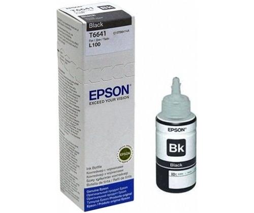 Epson T6641 (C13T66414A) Ink Refill Bottle, Black