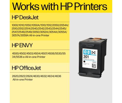 HP Ink No.301 XL Black (CH563EE)