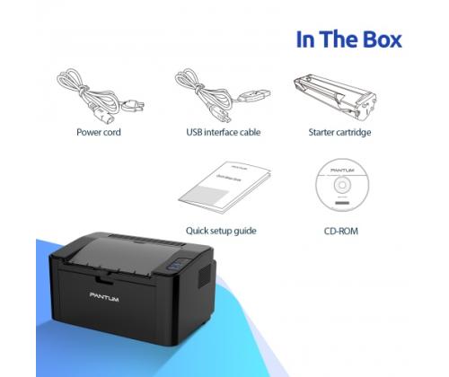 Printer Pantum P2500W, Laser monochrome, A4, Wi-Fi