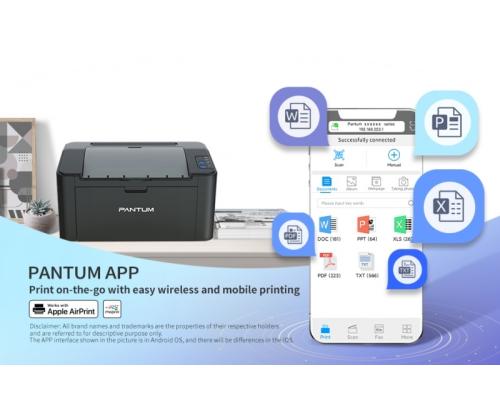 Printer Pantum P2500W, Laser monochrome, A4, Wi-Fi