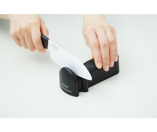 Kyocera RSD-01 BK Diamond Knife Sharpener (for Ceramic and Steel Knives), Black