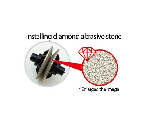 Kyocera RSD-01 BK Diamond Knife Sharpener (for Ceramic and Steel Knives), Black