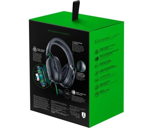 Razer RZ04-03240100-R3M1 BlackShark V2 X Headset Wired Head-band Gaming, Green/Black