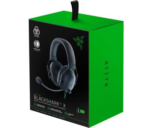 Razer RZ04-03240100-R3M1 BlackShark V2 X Headset Wired Head-band Gaming, Green/Black