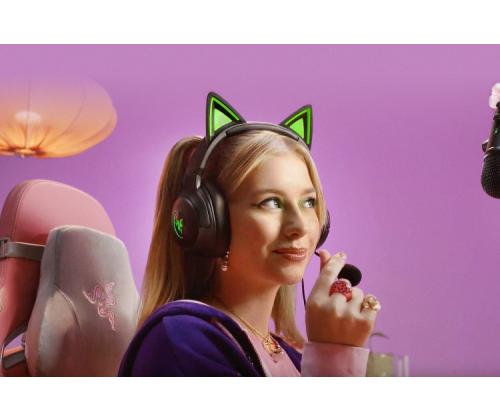 Razer Kraken Kitty V2 Wired Gaming Headset, Black