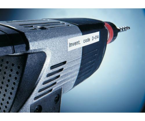 Dymo 16957 (S0718040) D1 Flexible Nylon Tape 12mm x 3.5m, Black on White