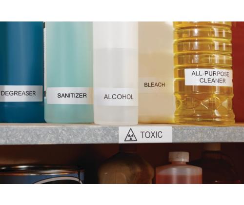 Dymo 16957 (S0718040) D1 Flexible Nylon Tape 12mm x 3.5m, Black on White