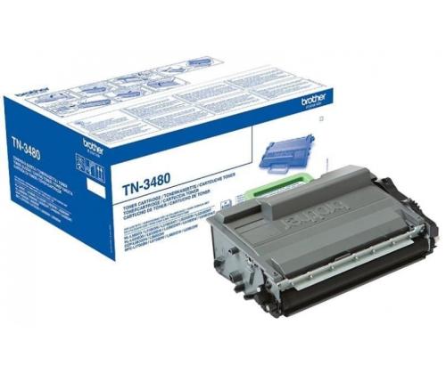 Brother TN-3480P (TN3480P) Toner Cartridge, Black