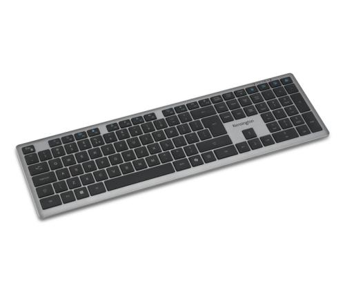 Kensington KB535 EQ Rechargeable Multi-Device Full Size Keyboard RF+BT, US, Space Grey