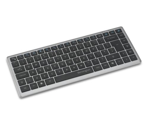 Kensington KB435 EQ Rechargeable Multi-Device Compact Keyboard RF+BT, US, Space Grey
