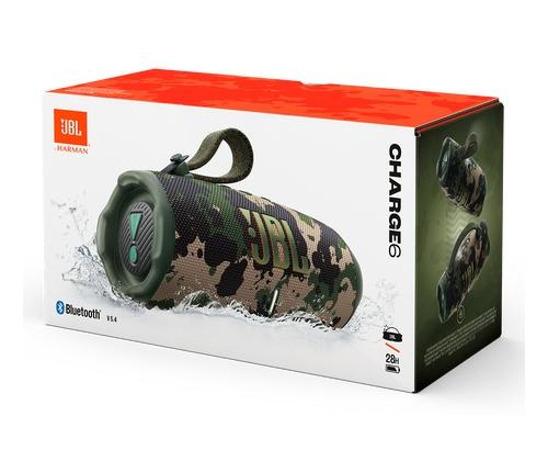 JBL Charge 6 Portable Speaker, Bluetooth, Squad (Camouflage)