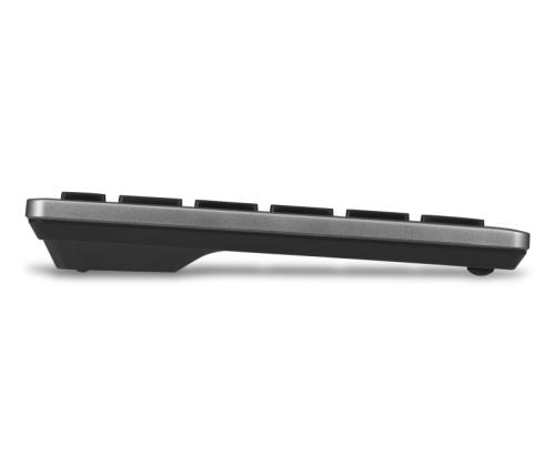 Kensington KB535 EQ Rechargeable Multi-Device Full Size Keyboard RF+BT, US, Space Grey
