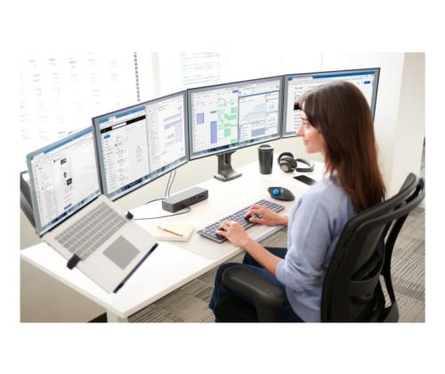 Kensington KB535 EQ Rechargeable Multi-Device Full Size Keyboard RF+BT, US, Space Grey