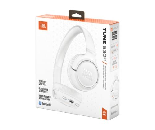 JBL Tune 530BT Wireless Headphones, Bluetooth, White
