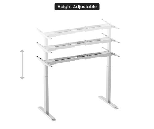 Adjustable Height Table Frame Up Up Bjorn, White