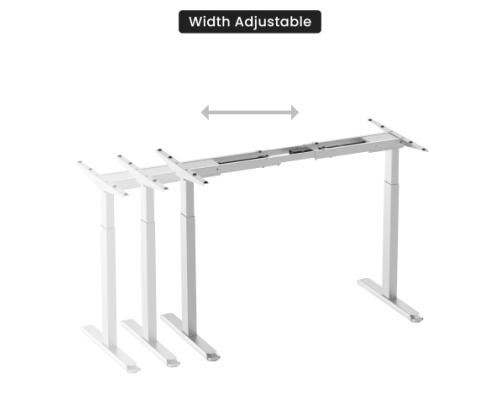 Adjustable Height Table Frame Up Up Bjorn, White