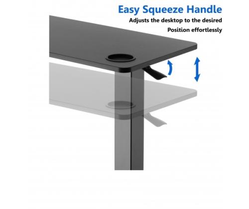 Adjustable Height Table Up Up Forseti Black