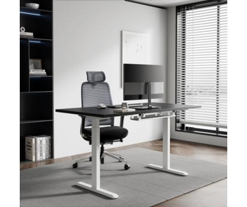 Adjustable Height Table Up Up Bjorn White, Table top M Black