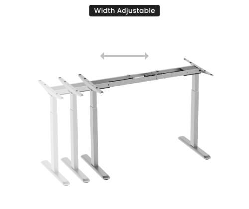 Adjustable Height Table Up Up Bjorn Gray, Table top M Black