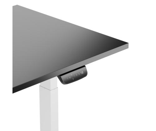 Adjustable Height Table Up Up Thor White, Table top L Black