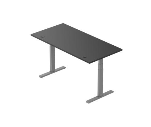 Adjustable Height Table Up Up Thor Gray, Table top L Black