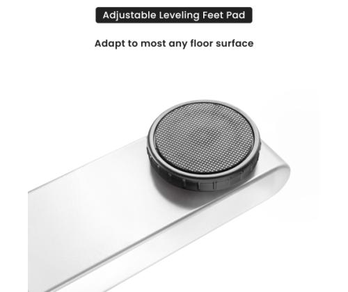 Adjustable Height Table Up Up Bjorn White, Table top L Black