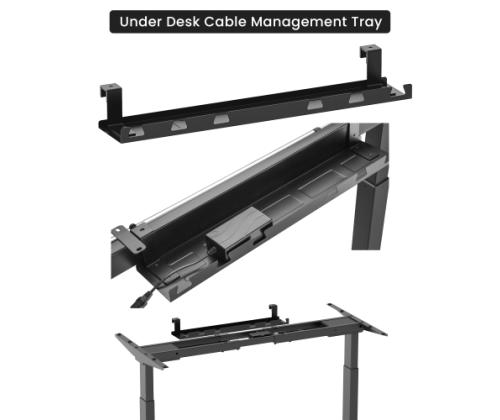 Adjustable Height Table Frame Up Up Bjorn, Black