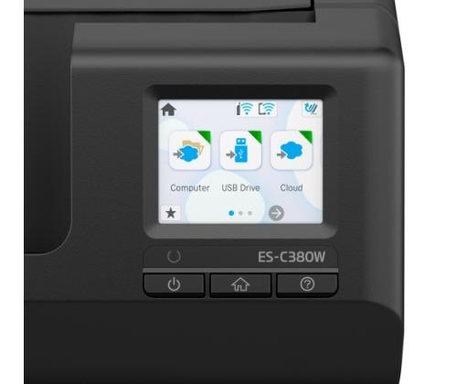 Epson ES-C380W ADF + Sheet-fed Scanner A4 Colour 30 ppm 600x600 DPI USB Wi-Fi