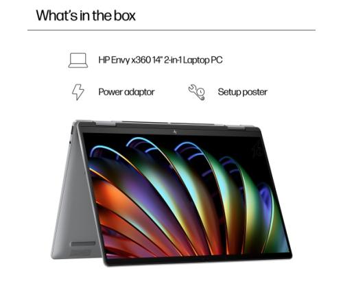 HP ENVY x360 14-fa0005ny 14'' WUXGA Touch AMD Ryzen 5 8640HS 16GB 512GB SSD W11H Meteor Silver