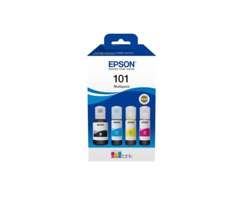 Epson 101 EcoTank (C13T03V64A) Ink Cartridge, Black, Cyan, Magenta, Yellow, Multipack 4 colours