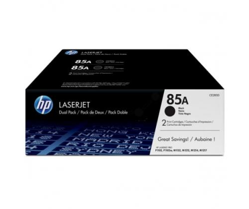 HP CE285AD No.85A Dual Pack Black Cartridge (CE285AD)